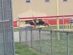 First responders work at the site of an SUV crashing into a building and killing students attending an after-school camp and injuring others in Chatham, Illinois, U.S., April 28, 2025 in this still image obtained from social media video. (Aarika Jo/TMX via REUTERS)
First responders work at the site of an SUV crashing into a building and killing students attending an after-school camp and injuring others in Chatham, Illinois, U.S., April 28, 2025 in this still image obtained from social media video. (Aarika Jo/TMX via REUTERS)