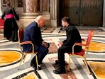 Trump and Zelensky met at the Vatican earlier when the duo were in Rome for the funeral of Pope Francis. 