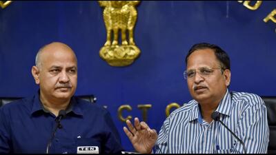 AAP leaders Manish Sisodia and Satyendra Jain. (PTI) AAP leaders Manish Sisodia and Satyendra Jain. (PTI)
