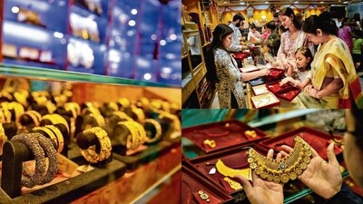 Jewellery stores around the city are packed with customers during Akshaya Tritiya. (Photo: Shutterstock (For representational purpose only)) Jewellery stores around the city are packed with customers during Akshaya Tritiya. (Photo: Shutterstock (For representational purpose only))