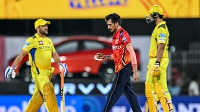 Yuzvendra Chahal claimed a hat-trick against CSK on Wednesday. (AFP)