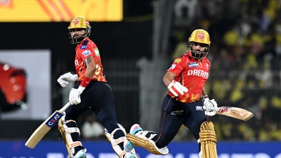 Shreyas Iyer then joined Prabhsimran and pretty much ended any chances CSK may have had of pulling off a victory. The pair put up 72 runs off 50 balls for the second wicket.&nbsp; (REUTERS)