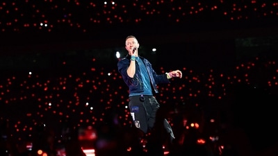 Chris Martin of the British rock band Coldplay performs onstage. Coldplay performed in Mumbai and Ahmedabad in January. Chris Martin of the British rock band Coldplay performs onstage. Coldplay performed in Mumbai and Ahmedabad in January.
