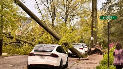 Photos show damage after severe storms wreak havoc in Pittsburgh (@SteelCityCoach/ X) Photos show damage after severe storms wreak havoc in Pittsburgh (@SteelCityCoach/ X)