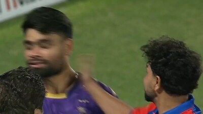 A clip of Kuldeep Yadav slapping Rinku Singh has gone viral online A clip of Kuldeep Yadav slapping Rinku Singh has gone viral online