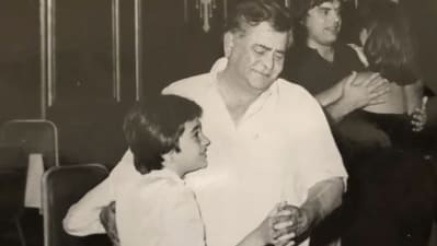 Karisma Kapoor shares a picture with her grandfather Raj Kapoor. Karisma Kapoor shares a picture with her grandfather Raj Kapoor.