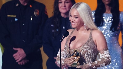 Beyonce receives Album of the Year award for "Cowboy Carter" during the 67th Annual Grammy Awards in Los Angeles, California, U.S., February 2, 2025. REUTERS/Mario Anzuoni/File Photo (REUTERS)