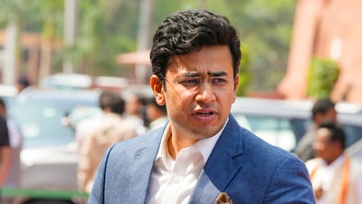 The Bengaluru South MP also took aim at Karnataka Chief Minister Siddaramaiah and other Congress leaders. (PTI) The Bengaluru South MP also took aim at Karnataka Chief Minister Siddaramaiah and other Congress leaders. (PTI)