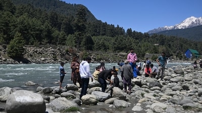 The presence of tourists in Kashmir after the April 22 terror attack has added a sense of confidence to Pahalgam's recovery. (AFP) The presence of tourists in Kashmir after the April 22 terror attack has added a sense of confidence to Pahalgam's recovery. (AFP)