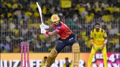 Punjab Kings' captain Shreyas Iyer in action against CSK. (PTI) Punjab Kings' captain Shreyas Iyer in action against CSK. (PTI)