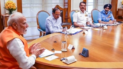NSA Ajit Doval during a meeting chaired by Prime Minister Narendra Modi in New Delhi. (PTI) NSA Ajit Doval during a meeting chaired by Prime Minister Narendra Modi in New Delhi. (PTI)