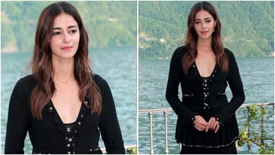 Ananya Panday shines in chic three-tiered black dress at Chanel Cruise 2025/26 show. (Instagram) Ananya Panday shines in chic three-tiered black dress at Chanel Cruise 2025/26 show. (Instagram)