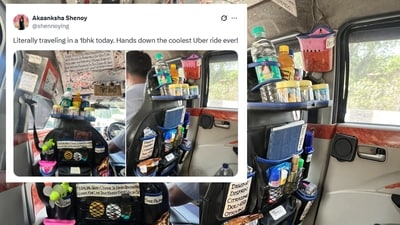An X user's post about "the coolest Uber ride ever" is going viral (Screengrabs: X) An X user's post about "the coolest Uber ride ever" is going viral (Screengrabs: X)