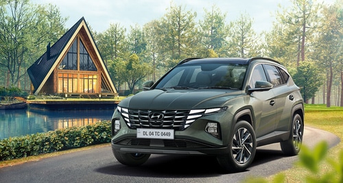 The Hyundai Tucson is a five-seater but is a fairly loaded offering and available at a more reasonable price point The Hyundai Tucson is a five-seater but is a fairly loaded offering and available at a more reasonable price point