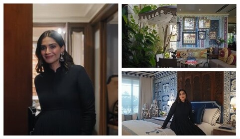 Sonam Kapoor recently gave a tour inside her self-curated home in Mumbai. Sonam Kapoor recently gave a tour inside her self-curated home in Mumbai.