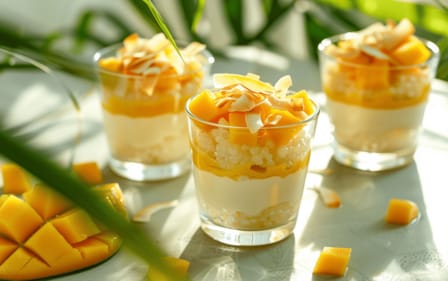 You have endless options for refreshing summer snacks with mango as an ingredient. (Light Orange Bean) You have endless options for refreshing summer snacks with mango as an ingredient. (Light Orange Bean)