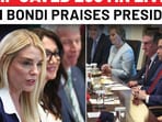 Pam Bondi showers praise on Trump in cabinet meeting