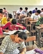The PCM exam was held on April 27 in three languages. The question paper was originally set in Marathi and later translated into English and Urdu (HT Photo)