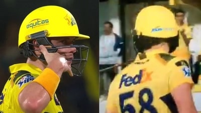 Sam Curran was left fuming at the PBKS dugout. Sam Curran was left fuming at the PBKS dugout.