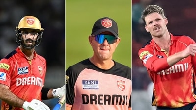 Ricky Ponting gave an update on when PBKS would sign replacements for Glenn Maxwell and Lockie Ferguson. (Reuters/PTI/AFP) Ricky Ponting gave an update on when PBKS would sign replacements for Glenn Maxwell and Lockie Ferguson. (Reuters/PTI/AFP)