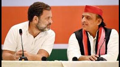 Congress leader Rahul Gandhi and SP chief Akhilesh Yadav have hinted at going ahead with the INDIA alliance. (HT file)