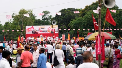 There were two gatherings—one at Triplicane Beach and another near the Madras High Court. At these events, a resolution was passed asking the British government to make 1 May a Labour Day and a public holiday. (AP) There were two gatherings—one at Triplicane Beach and another near the Madras High Court. At these events, a resolution was passed asking the British government to make 1 May a Labour Day and a public holiday. (AP)