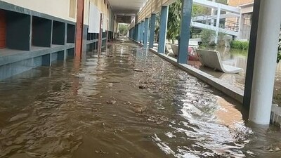 The water inundation caused significant losses, with chemicals and laboratory equipment worth millions of rupees destroyed (X/@nahdt5) The water inundation caused significant losses, with chemicals and laboratory equipment worth millions of rupees destroyed (X/@nahdt5)