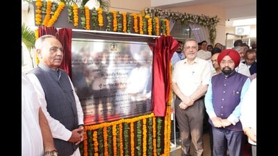 Punjab health and family welfare minister Dr Balbir Singh unveiled the upgraded centre in Sector 66, Mohali, on Thursday. (HT) Punjab health and family welfare minister Dr Balbir Singh unveiled the upgraded centre in Sector 66, Mohali, on Thursday. (HT)