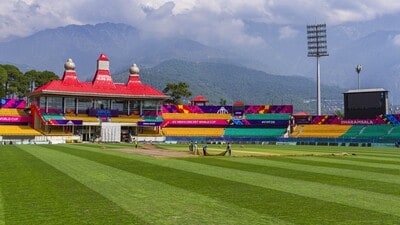 The Dharamshala stadium is the Punjab Kings’s adopted home ground. (HT File) The Dharamshala stadium is the Punjab Kings’s adopted home ground. (HT File)