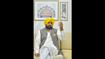 The twin decisions were made during a meeting convened at short notice on Thursday evening by chief minister Bhagwant Mann, which was attended by Punjab cabinet ministers, AAP legislators and party office-bearers. (HT File) The twin decisions were made during a meeting convened at short notice on Thursday evening by chief minister Bhagwant Mann, which was attended by Punjab cabinet ministers, AAP legislators and party office-bearers. (HT File)