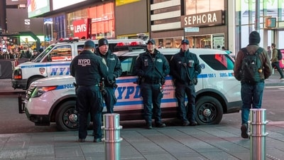 Emanuel Charles, 21, was arrested following a shooting in Times Square that left a food vendor wounded. (Photo by SPENCER PLATT / GETTY IMAGES NORTH AMERICA / Getty Images via AFP) (Getty Images via AFP) Emanuel Charles, 21, was arrested following a shooting in Times Square that left a food vendor wounded. (Photo by SPENCER PLATT / GETTY IMAGES NORTH AMERICA / Getty Images via AFP) (Getty Images via AFP)