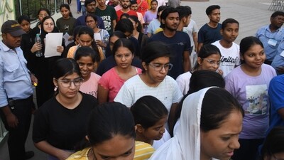 Candidates coming out after appearing in the NEET (UG) 2024 exam at an examination centre at Loyola High School, Kurji in Patna. (Santosh Kumar/HT/Photo for representational purpose only) Candidates coming out after appearing in the NEET (UG) 2024 exam at an examination centre at Loyola High School, Kurji in Patna. (Santosh Kumar/HT/Photo for representational purpose only)