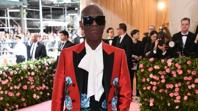 Designer Dapper Dan attends The Metropolitan Museum of Art's Costume Institute benefit gala celebrating the opening of the "Camp: Notes on Fashion" exhibition on Monday, May 6, 2019. (Charles Sykes/Invision/AP) Designer Dapper Dan attends The Metropolitan Museum of Art's Costume Institute benefit gala celebrating the opening of the "Camp: Notes on Fashion" exhibition on Monday, May 6, 2019. (Charles Sykes/Invision/AP)