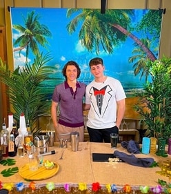 Actor Tom Holland and YouTuber Brandon B Actor Tom Holland and YouTuber Brandon B
