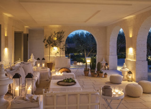 Borgo Egnazia is a hotel that’s designed like a mock Puglian village. Borgo Egnazia is a hotel that’s designed like a mock Puglian village.
