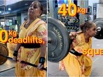 Roshni Devi, a 70-year-old with knee arthritis, inspires others by lifting weights daily. 