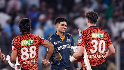 GT have gone back to the top of the table with the victory. SRH remain second to bottom. (PTI) GT have gone back to the top of the table with the victory. SRH remain second to bottom. (PTI)