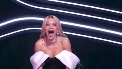 Rita Ora's reaction to her husband's reveal at the Masked Singer (Instagram/Masked Singer) Rita Ora's reaction to her husband's reveal at the Masked Singer (Instagram/Masked Singer)