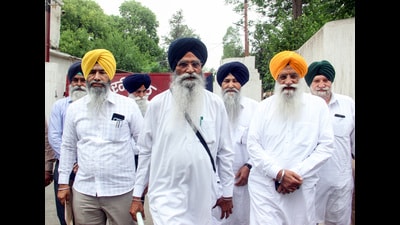 Shiromani Gurdwara Parbandhak Committee (SGPC) chief Harjinder Singh Dhami, comes out of the Patiala Central Jail after meeting with convict Balwant Singh Rajoana on Friday. (ANI) Shiromani Gurdwara Parbandhak Committee (SGPC) chief Harjinder Singh Dhami, comes out of the Patiala Central Jail after meeting with convict Balwant Singh Rajoana on Friday. (ANI)
