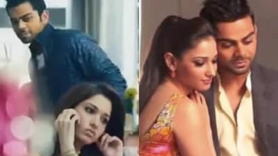 When Virat Kohli shared the screen with Tamannaah Bhatia When Virat Kohli shared the screen with Tamannaah Bhatia