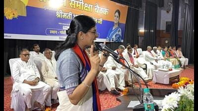Union minister of state and Apna Dal (S) chief Anupriya Patel during a meeting of her party in Lucknow on May 2. (Sourced) Union minister of state and Apna Dal (S) chief Anupriya Patel during a meeting of her party in Lucknow on May 2. (Sourced)