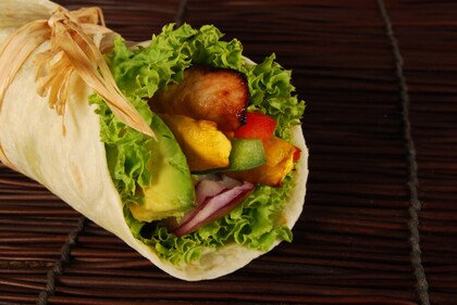 Veggie wrap is a tasty savoury snack. (Freepik) Veggie wrap is a tasty savoury snack. (Freepik)