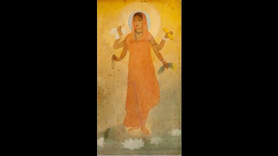 Early twentieth century Indian playwrights and the fight for Bharat Mata. Painting of Bharat Mata by Abanindranath Tagore. (Wikimedia Commons)