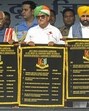Haryana governor Bandaru Dattatreya, Punjab governor Gulab Chand Kataria, Haryana chief minister Nayab Singh Saini and Punjab chief minister Bhagwant Mann during an event in Chandigarh. (PTI) Haryana governor Bandaru Dattatreya, Punjab governor Gulab Chand Kataria, Haryana chief minister Nayab Singh Saini and Punjab chief minister Bhagwant Mann during an event in Chandigarh. (PTI)