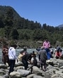 Indian tourists are pictured in Pahalgam south of Srinagar. (AFP)