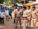 Police personnel at the site after a stampede broke out at a village during a temple festival, in North Goa district, Saturday, May 3, 2025 Police personnel at the site after a stampede broke out at a village during a temple festival, in North Goa district, Saturday, May 3, 2025