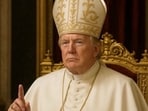 Donald Trump shared an AI-generated image of himself dressed in papal attire.