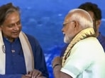 Prime Minister Narendra Modi and Congress MP Shashi Tharoor during the inauguration of the Vizhinjam International Seaport, in Thiruvananthapuram. Prime Minister Narendra Modi and Congress MP Shashi Tharoor during the inauguration of the Vizhinjam International Seaport, in Thiruvananthapuram.