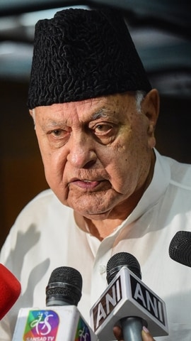 National Conference leader and former Jammu and Kashmir Chief Minister Farooq Abdullah. (PTI)