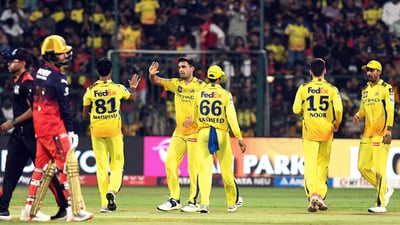 For CSK, Matheesha Pathirana struck thrice. (Surjeet Yadav) For CSK, Matheesha Pathirana struck thrice. (Surjeet Yadav)